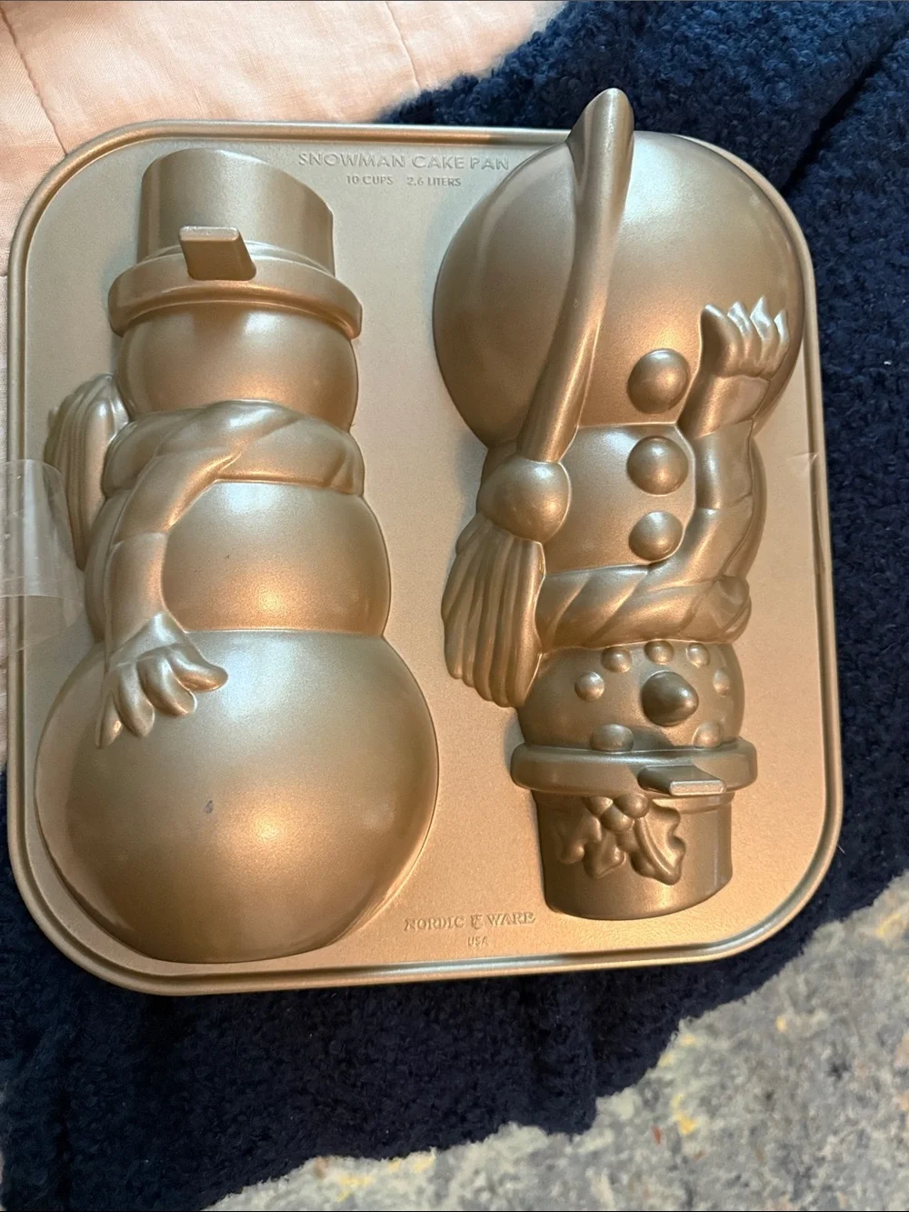 Williams Sonoma by Nordic Ware Snowman Cake Pan Mold New
